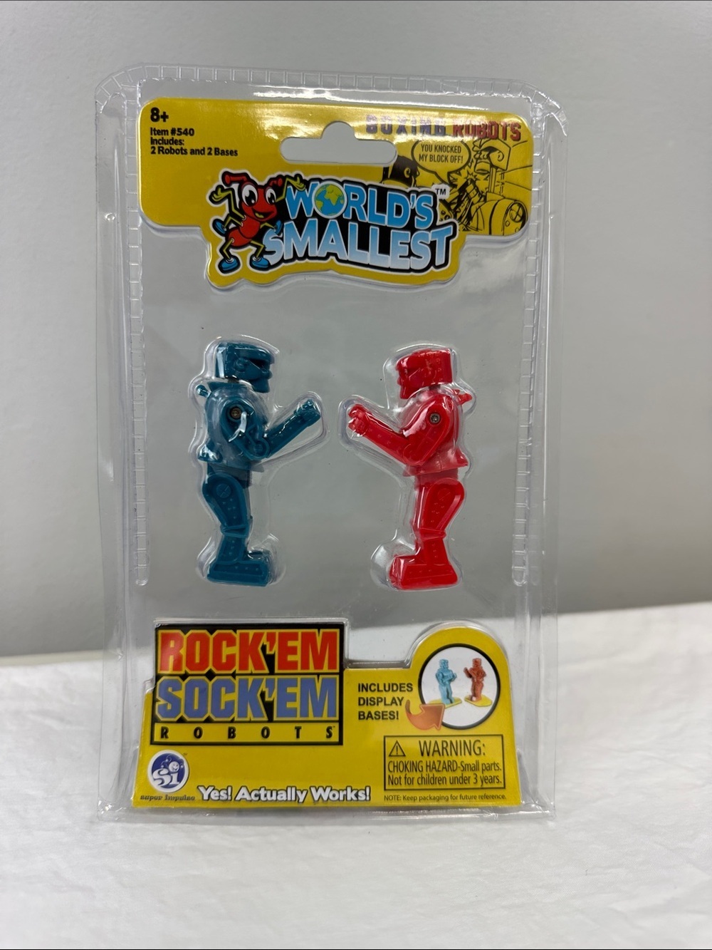 New Worlds Smallest ROCK'EM SOCK'EM ROBOTS Boxing Miniature Toy 2017 Mattel